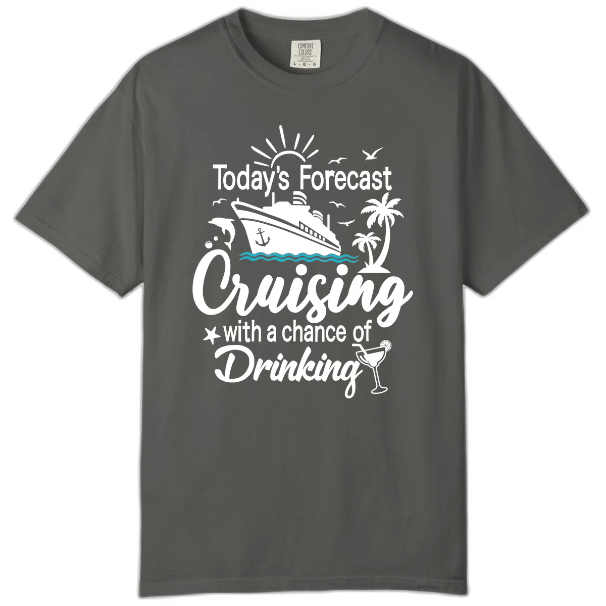 Today's Forecast Cruising With Drinking Comfort Color in Pepper