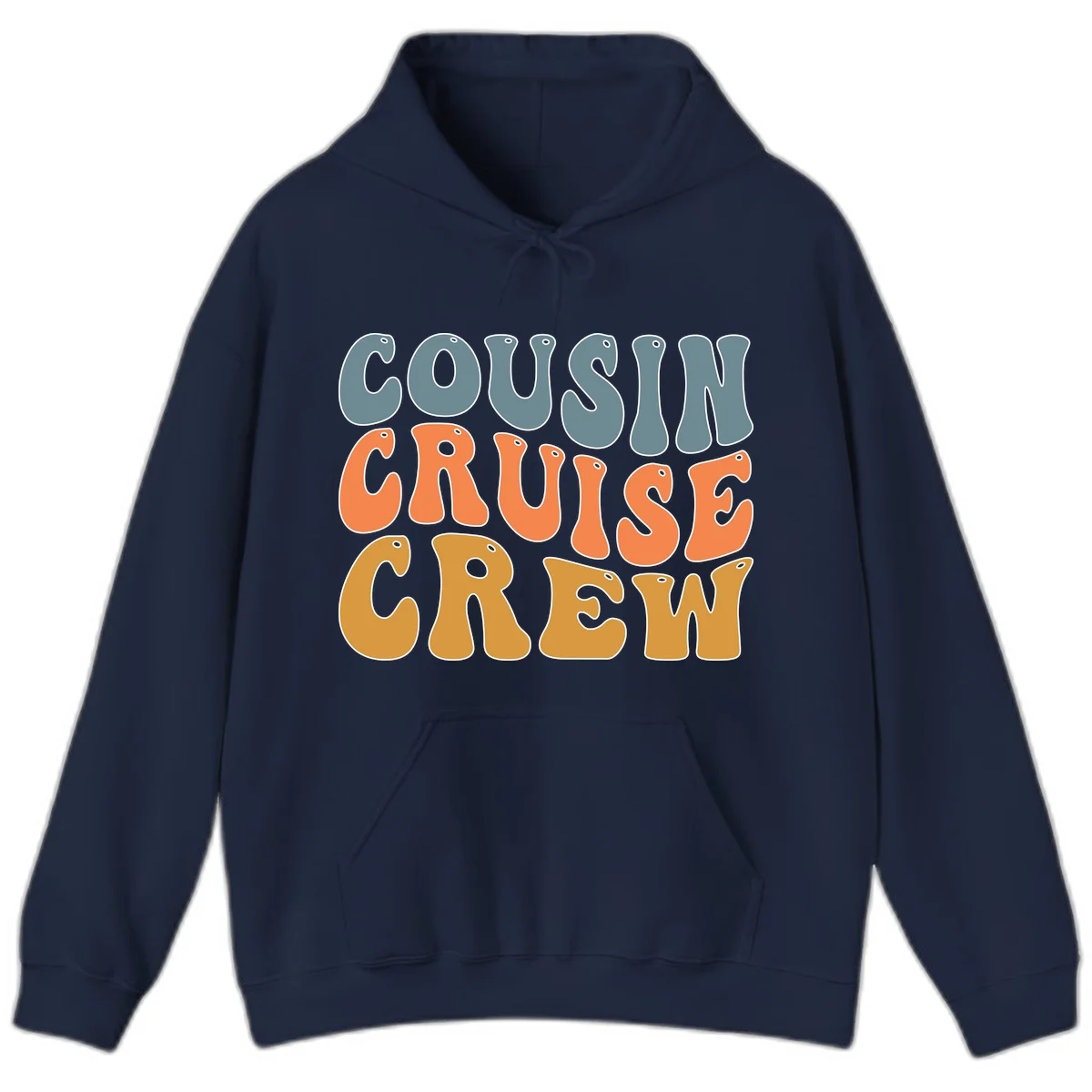 Cousin Cruise Crew Hoodie in Navy