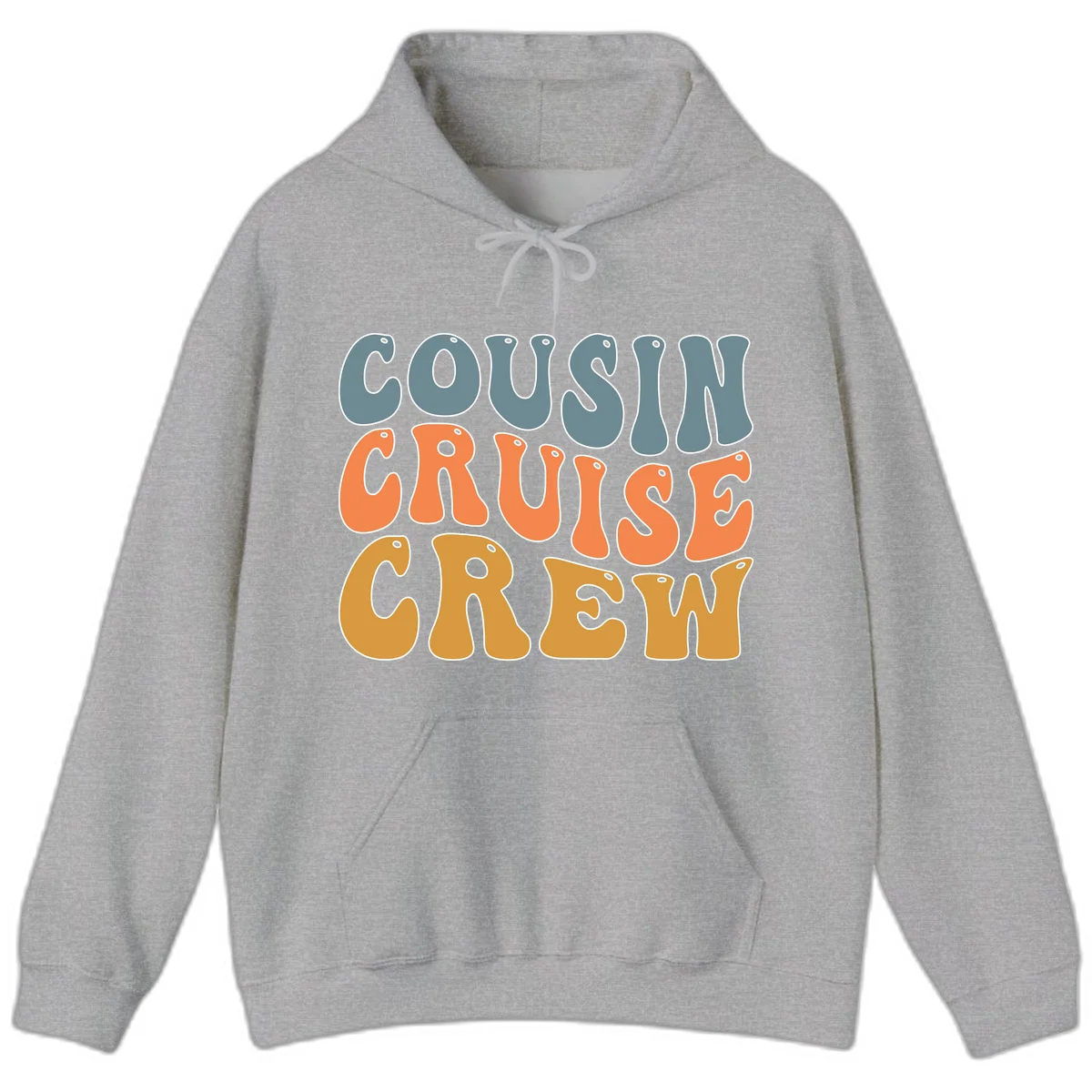 Cousin Cruise Crew Hoodie in Sport Grey
