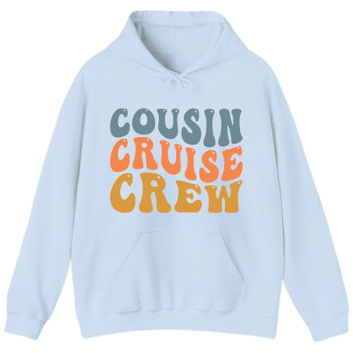 Cousin Cruise Crew Hoodie in Light Blue