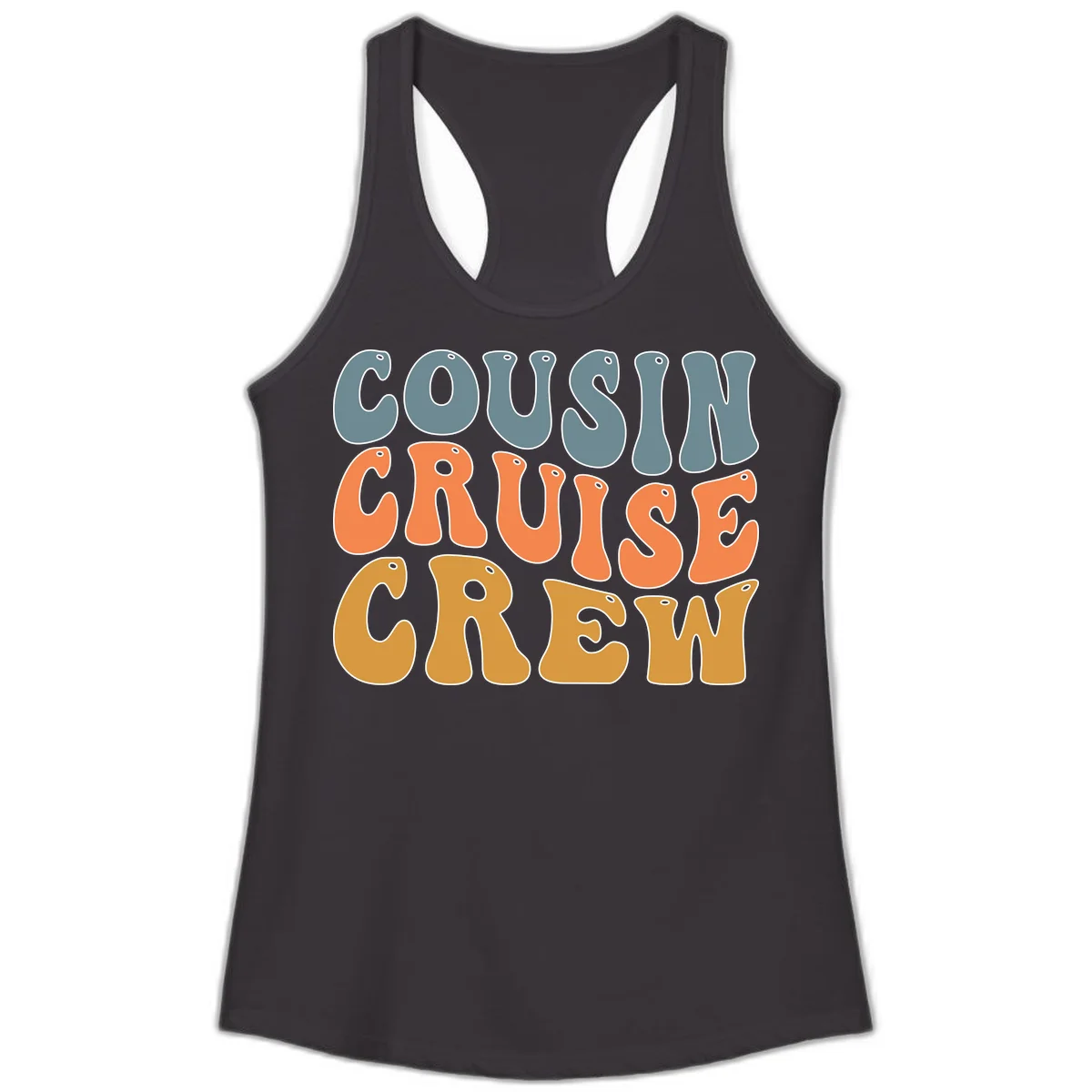 Cousin Cruise Crew Ladies Tank in Black