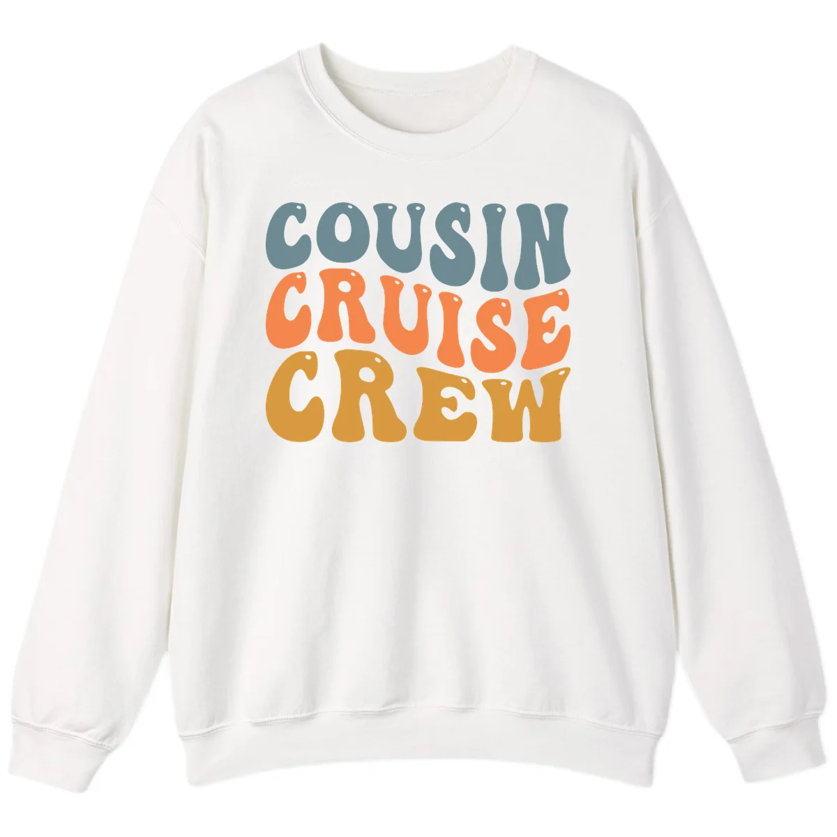 Cousin Cruise Crew Sweatshirt in White