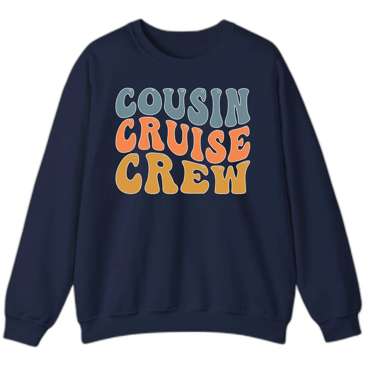 Cousin Cruise Crew Sweatshirt in Navy