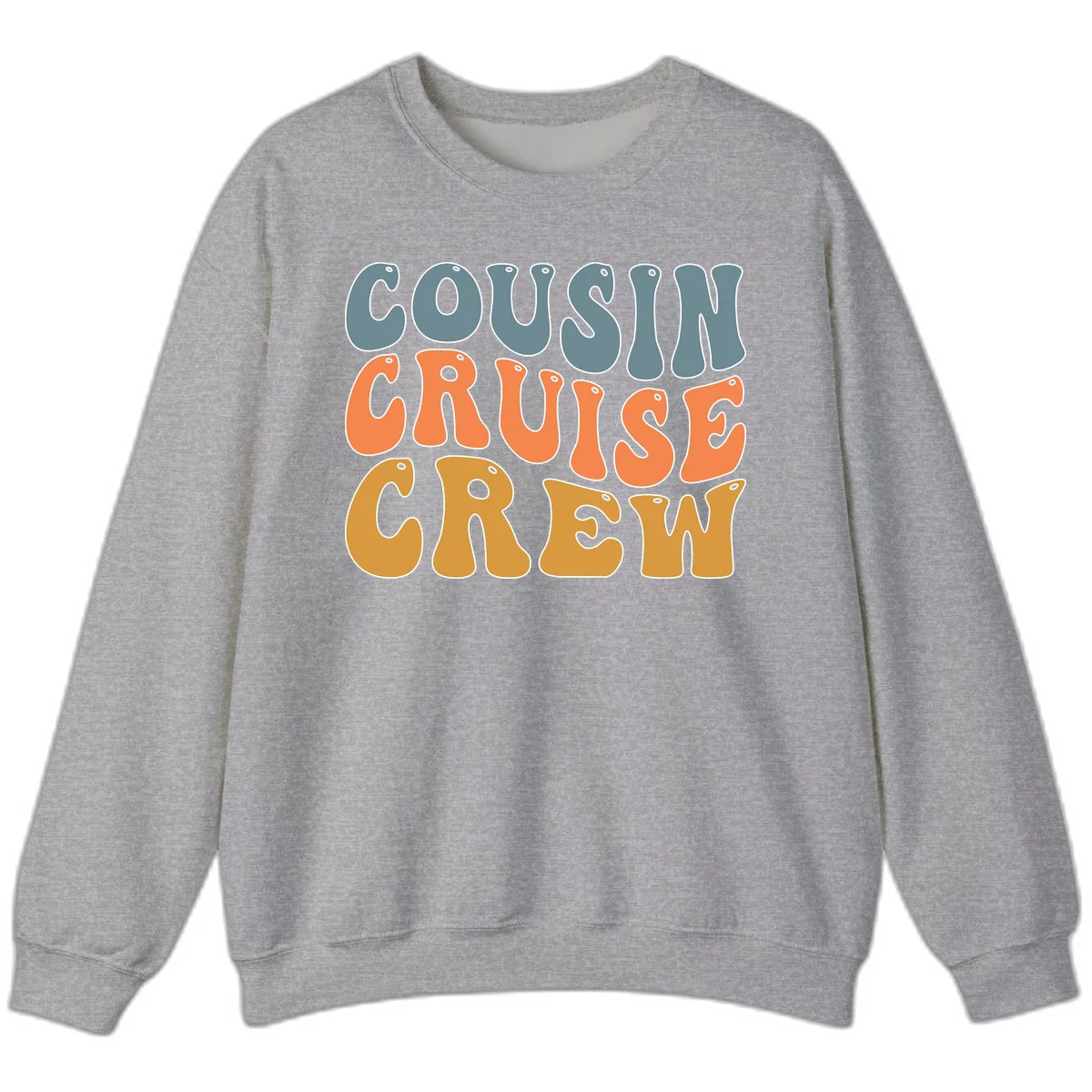 Cousin Cruise Crew Sweatshirt in Sport Grey