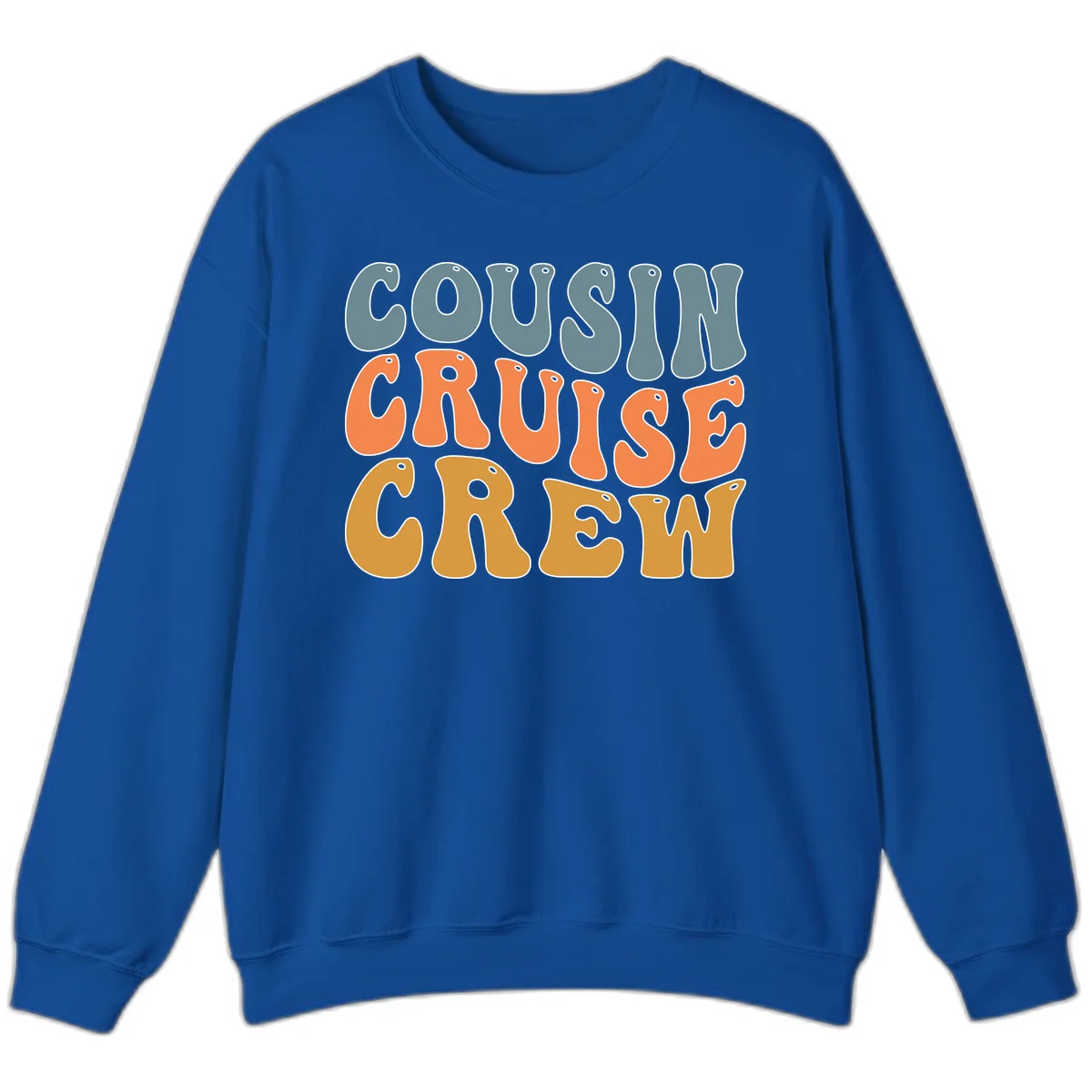 Cousin Cruise Crew Sweatshirt in Royal