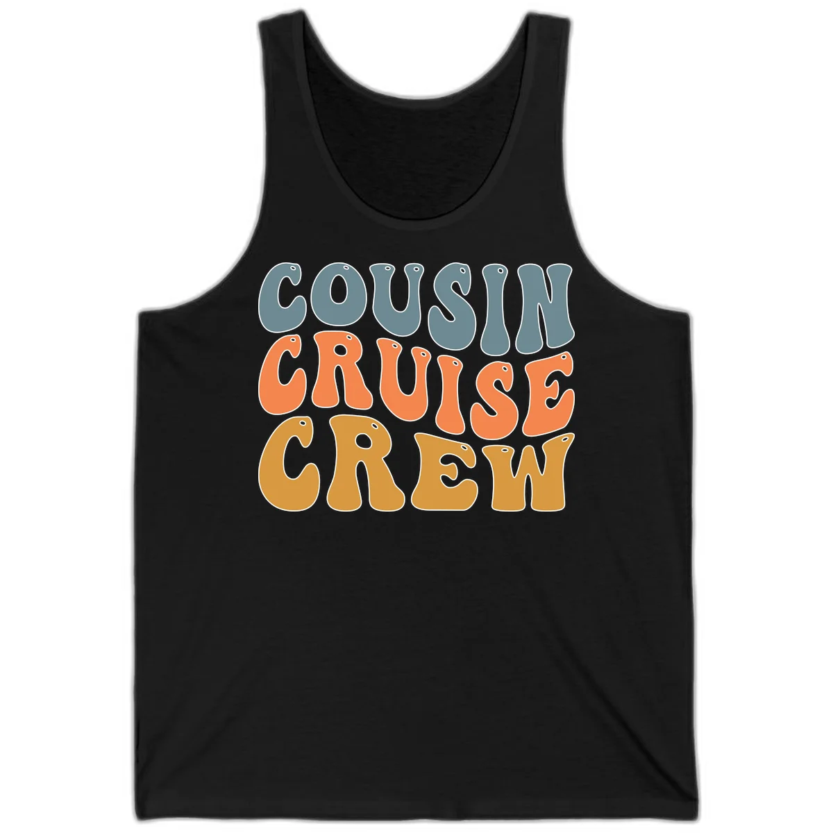 Cousin Cruise Crew Tank in Black