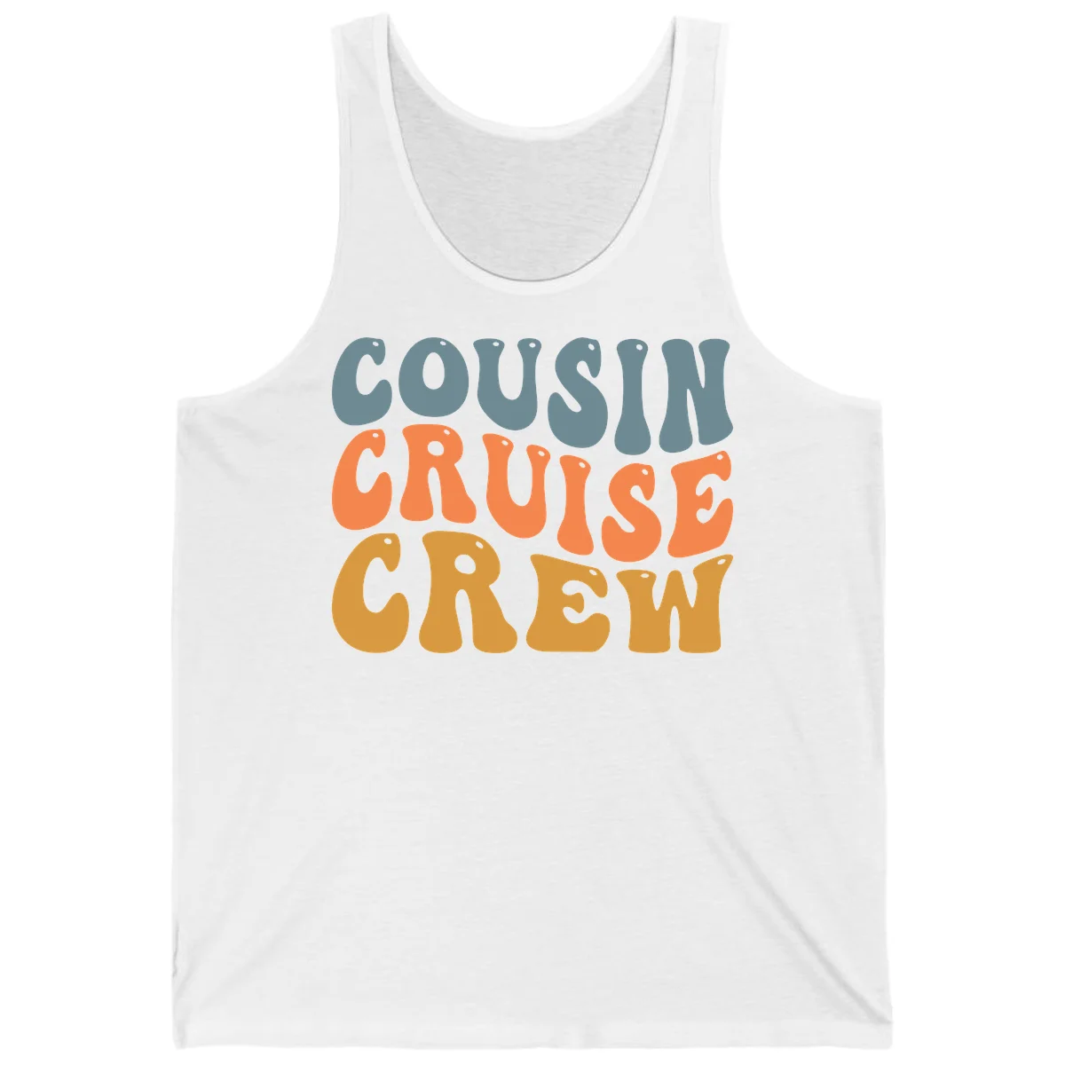 Cousin Cruise Crew Tank in White