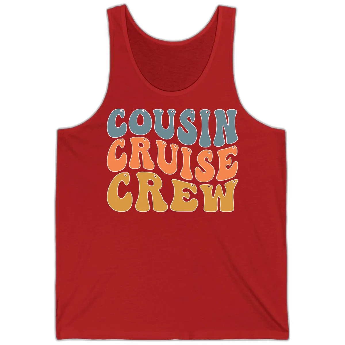 Cousin Cruise Crew Tank in Red