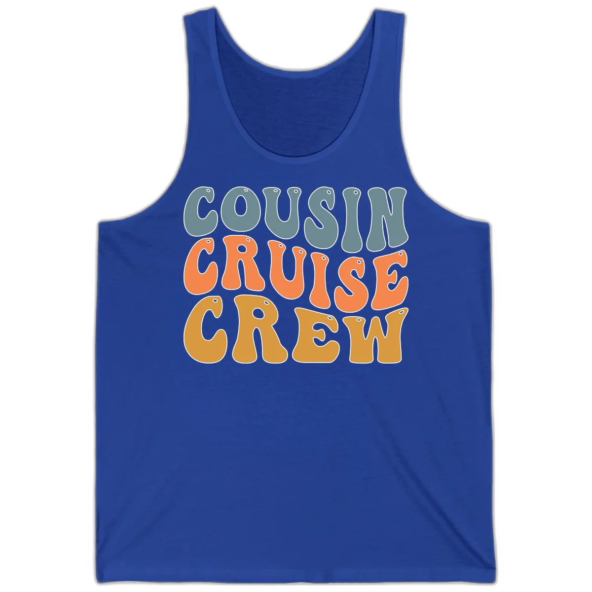 Cousin Cruise Crew Tank in True Royal