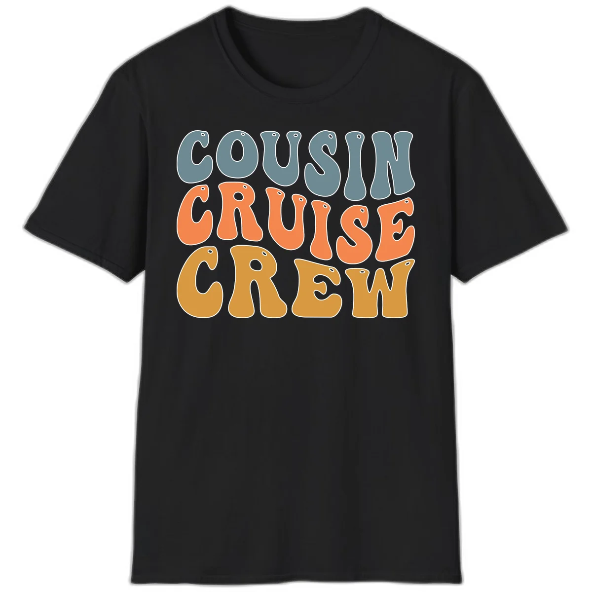 Cousin Cruise Crew T-Shirt in Black