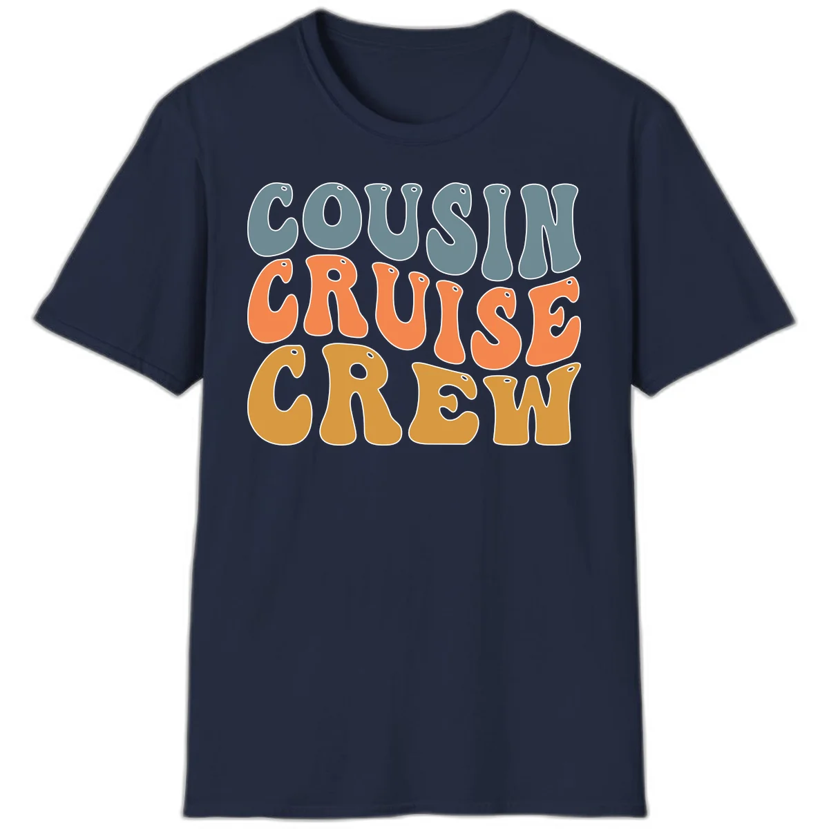 Cousin Cruise Crew T-Shirt in Navy