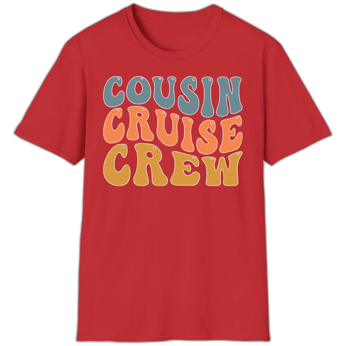Cousin Cruise Crew T-Shirt in Red