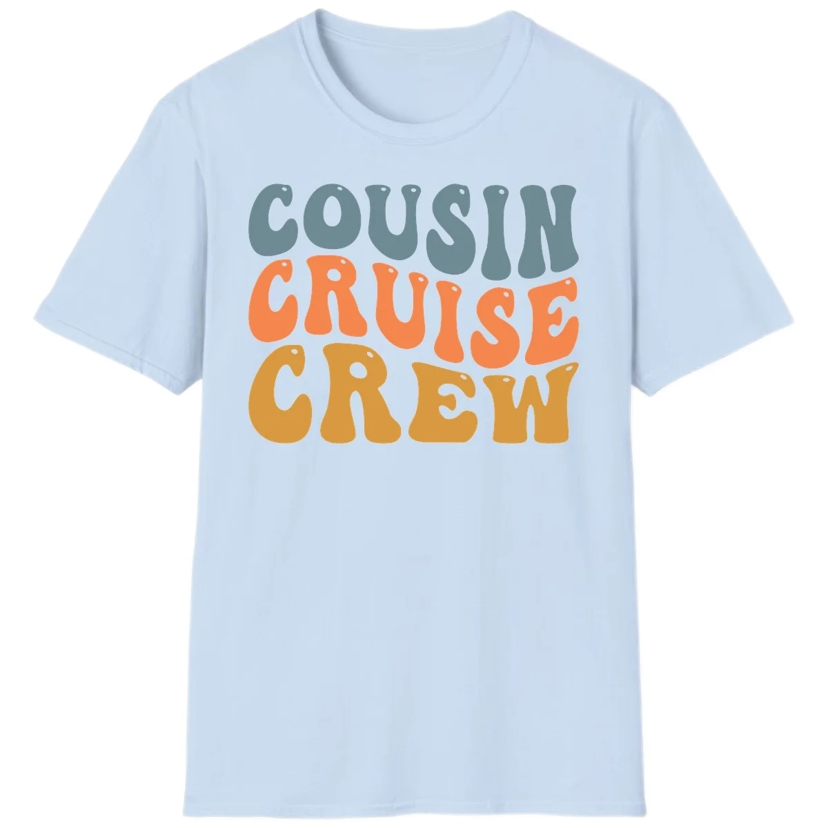 Cousin Cruise Crew T-Shirt in Light Blue