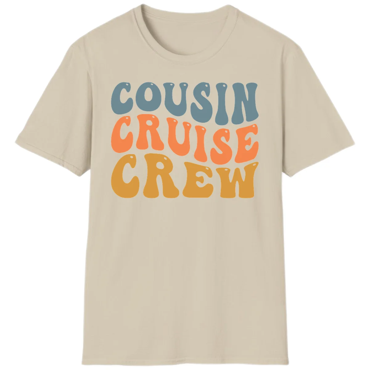 Cousin Cruise Crew T-Shirt in Sand