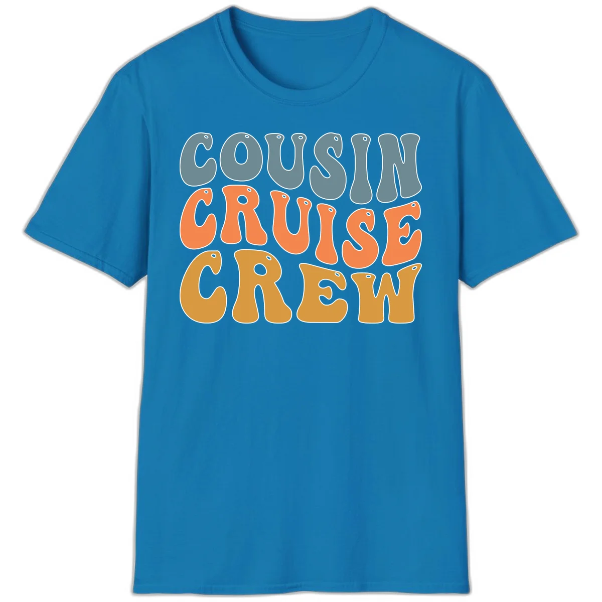 Cousin Cruise Crew T-Shirt in Sapphire