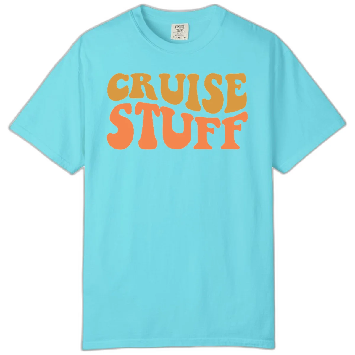 Cruise Stuff Comfort Color Tee in Lagoon Blue