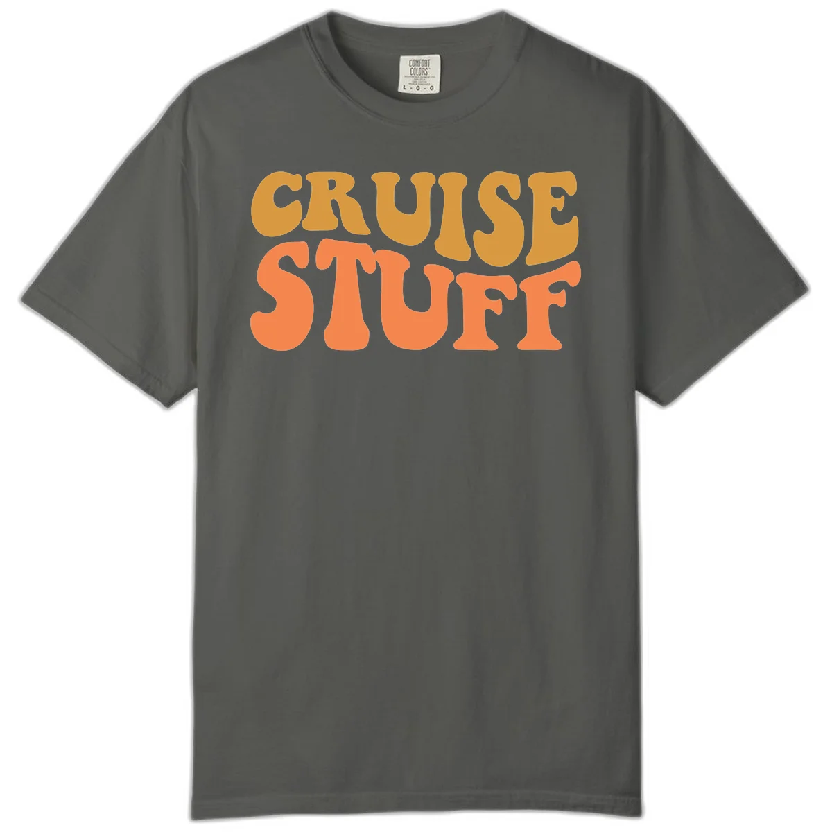 Cruise Stuff Comfort Color Tee in Pepper