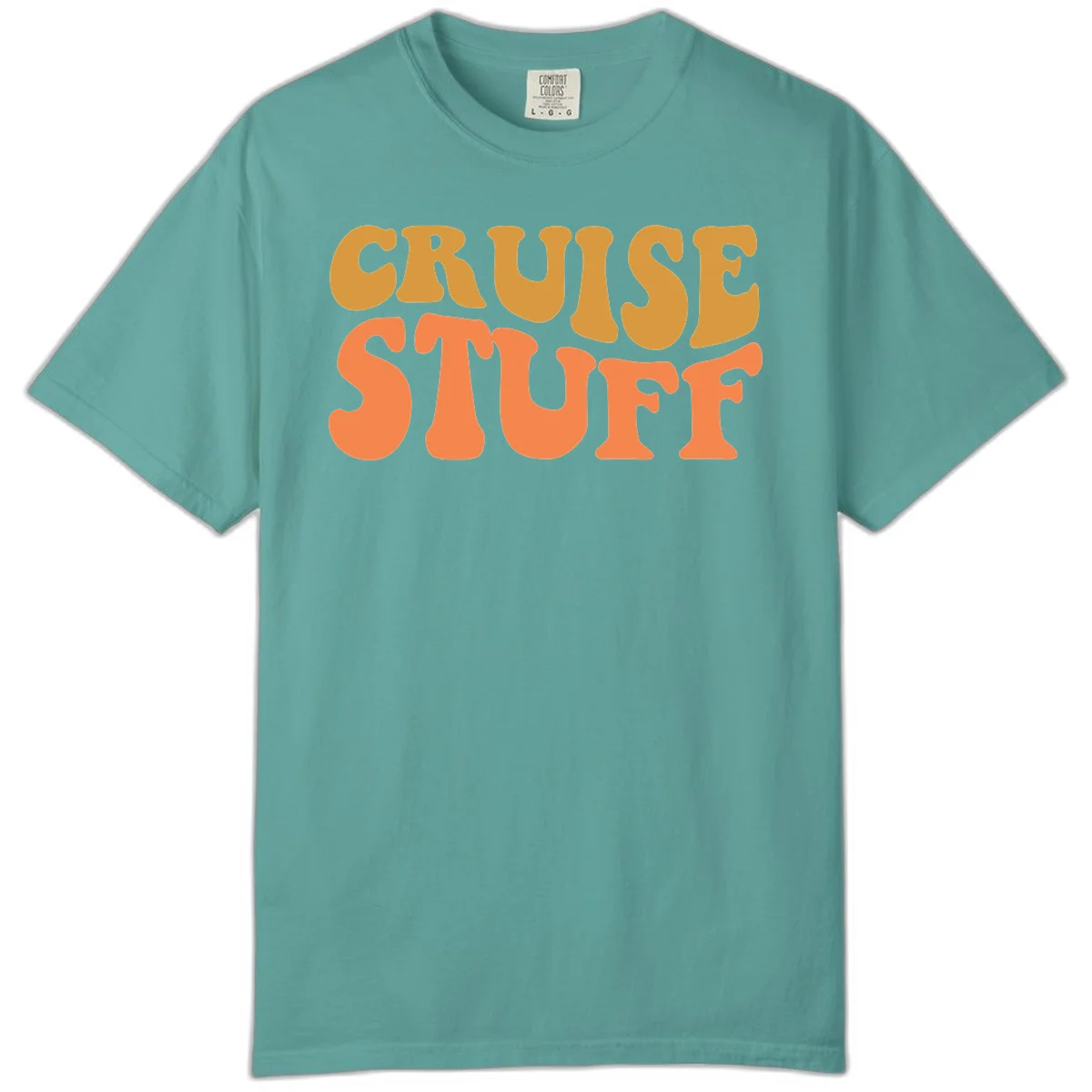 Cruise Stuff Comfort Color Tee in Seafoam