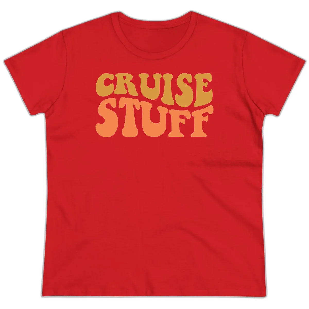 Cruise Stuff Ladies Tee in Red