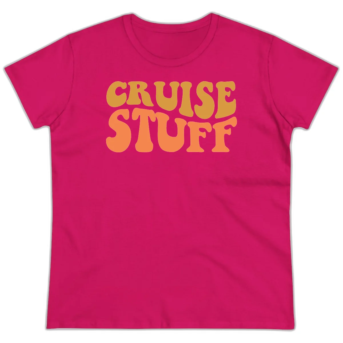 Cruise Stuff Ladies Tee in Heliconia