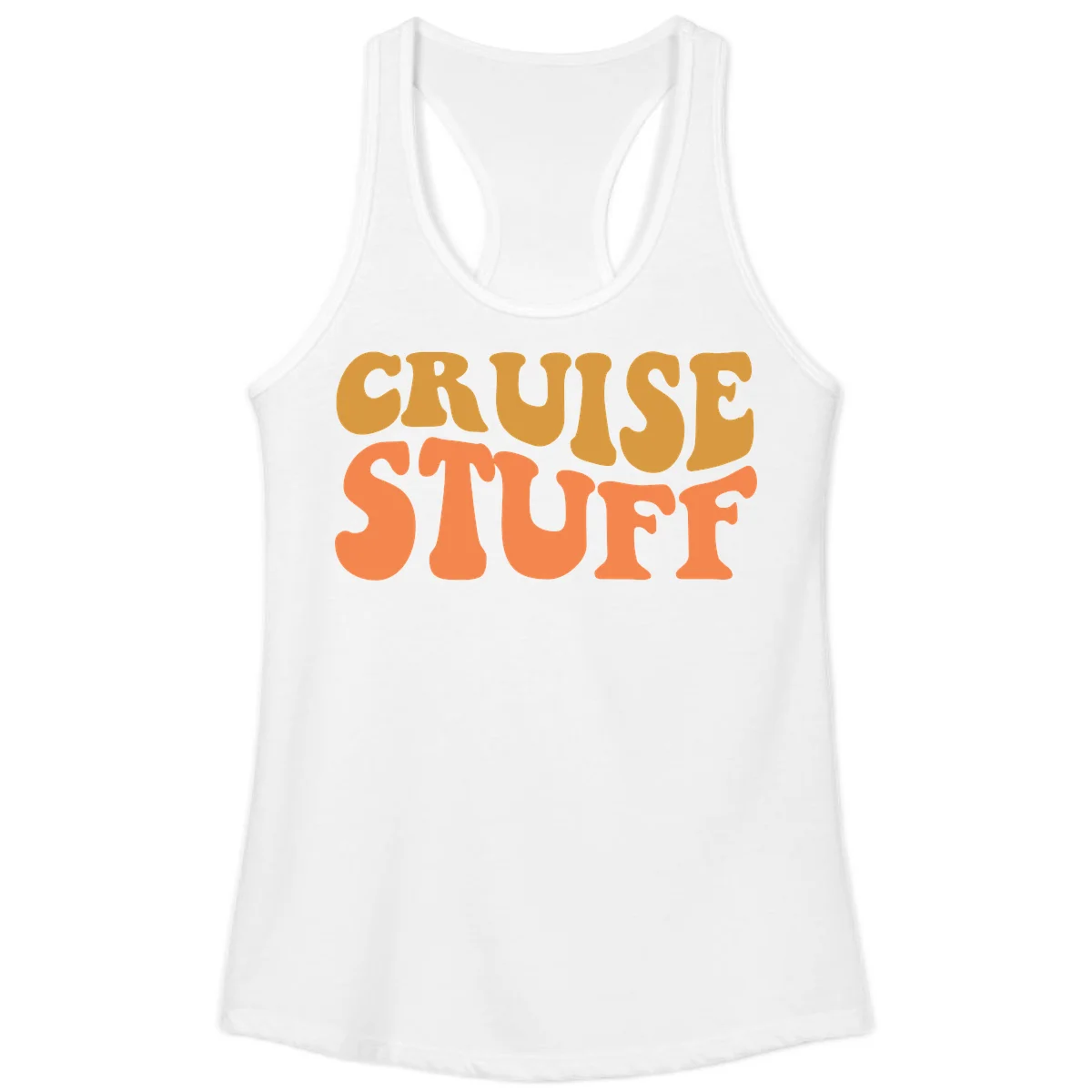 Cruise Stuff Ladies Tank in White