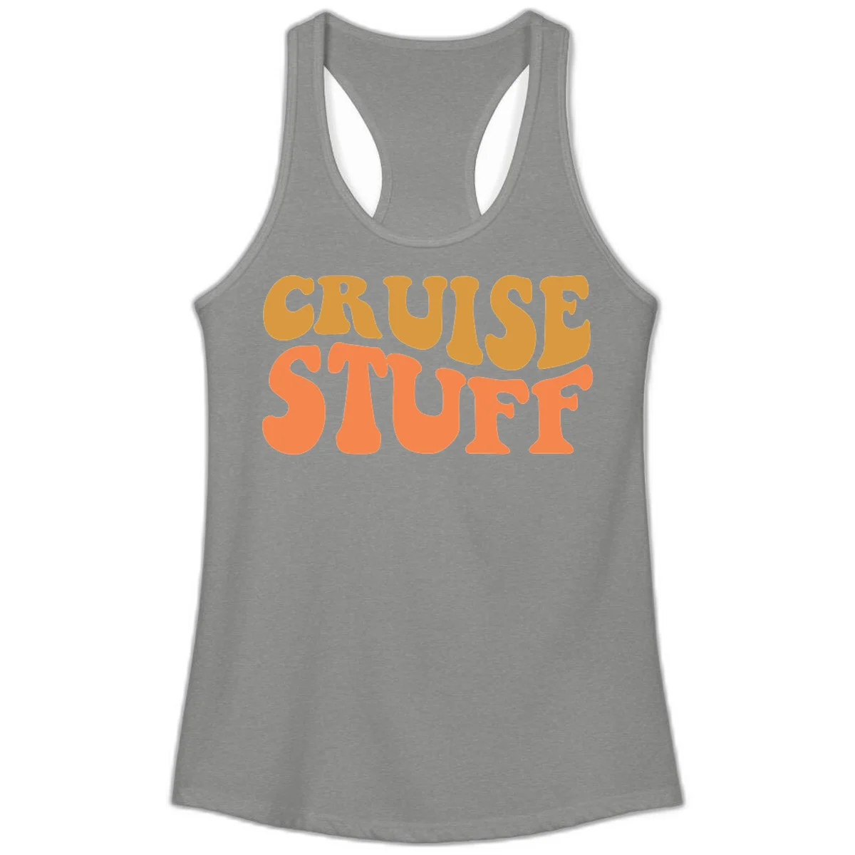 Cruise Stuff Ladies Tank in Heather Grey