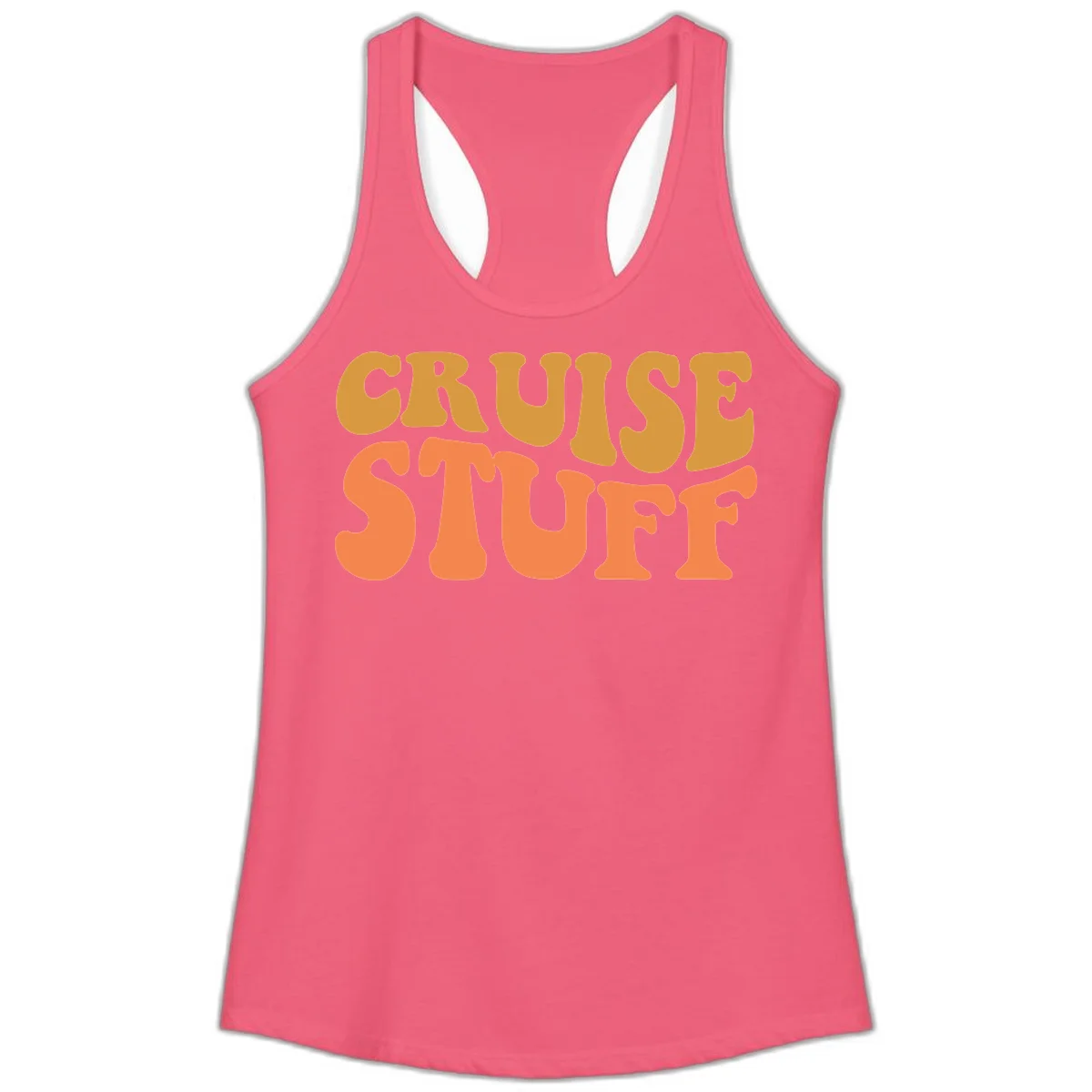 Cruise Stuff Ladies Tank in Hot Pink