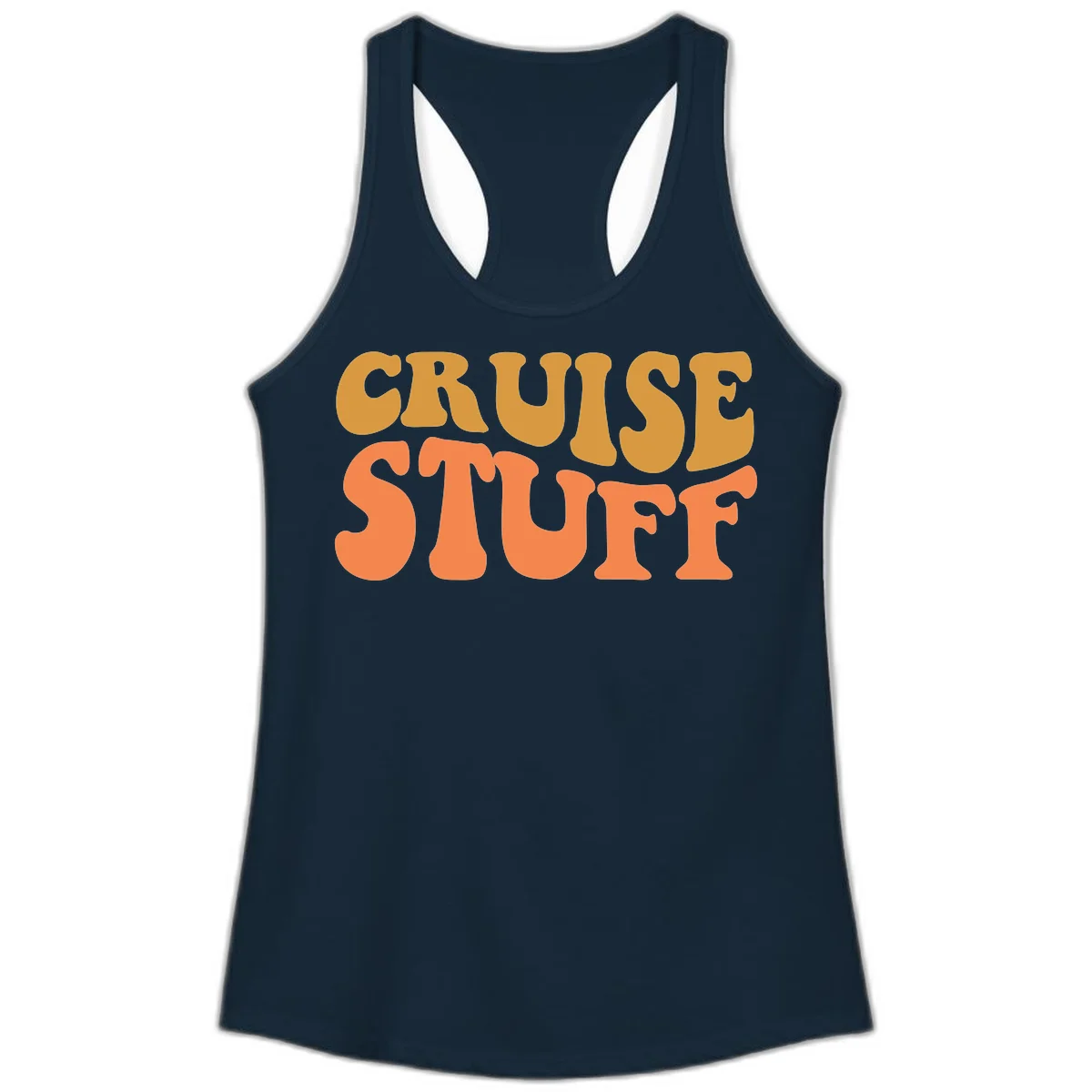 Cruise Stuff Ladies Tank in Solid Midnight Navy