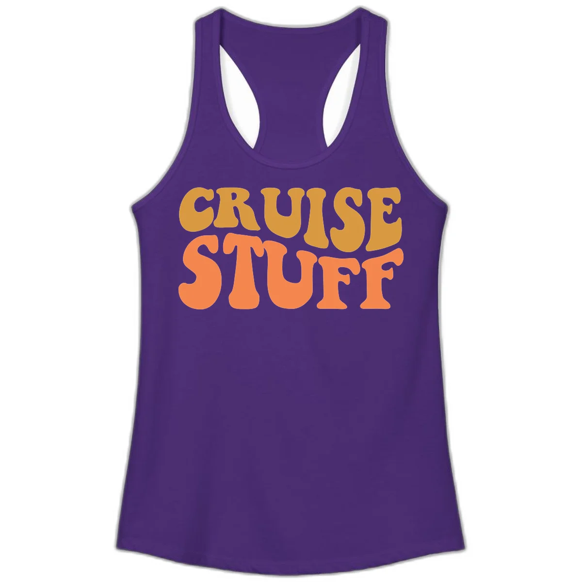 Cruise Stuff Ladies Tank in Solid Purple Rush