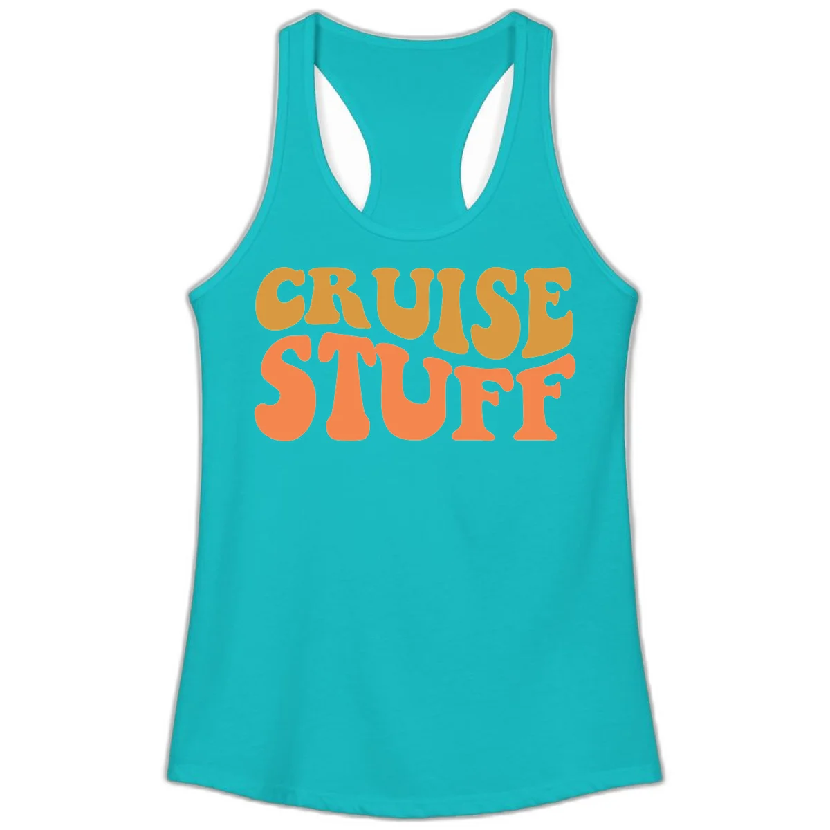 Cruise Stuff Ladies Tank in Tahiti Blue