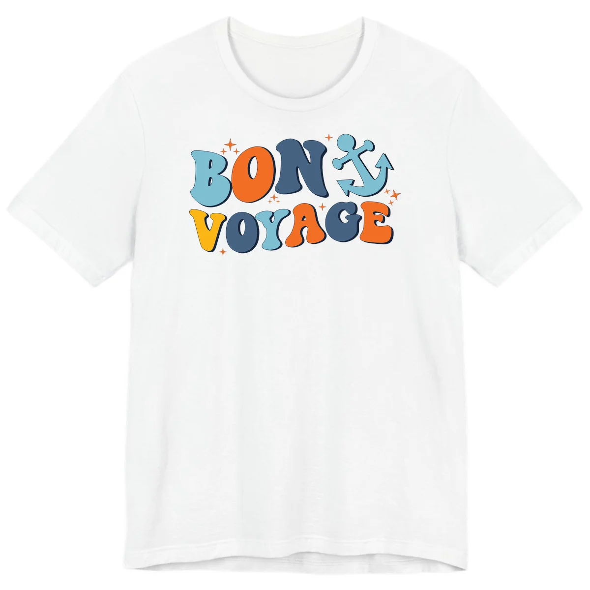 Bon Voyage Anchor Premium T-Shirt: Cruise in Comfort! in White