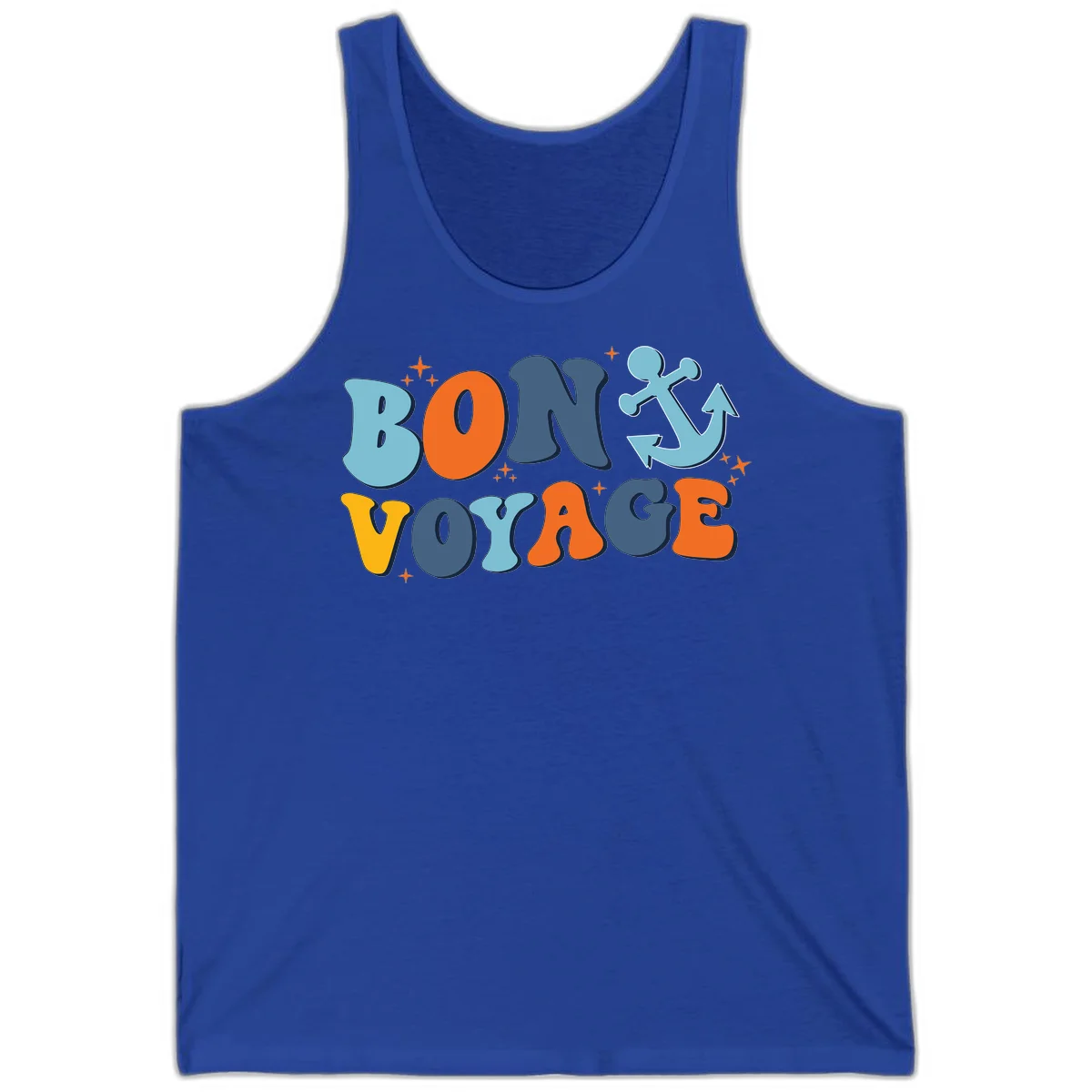 Bon Voyage Anchor Tank: Soak Up the Sun on Your Cruise! in True Royal