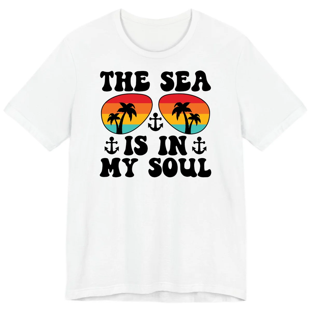 The Sea Is In My Soul Premium T-Shirt in White