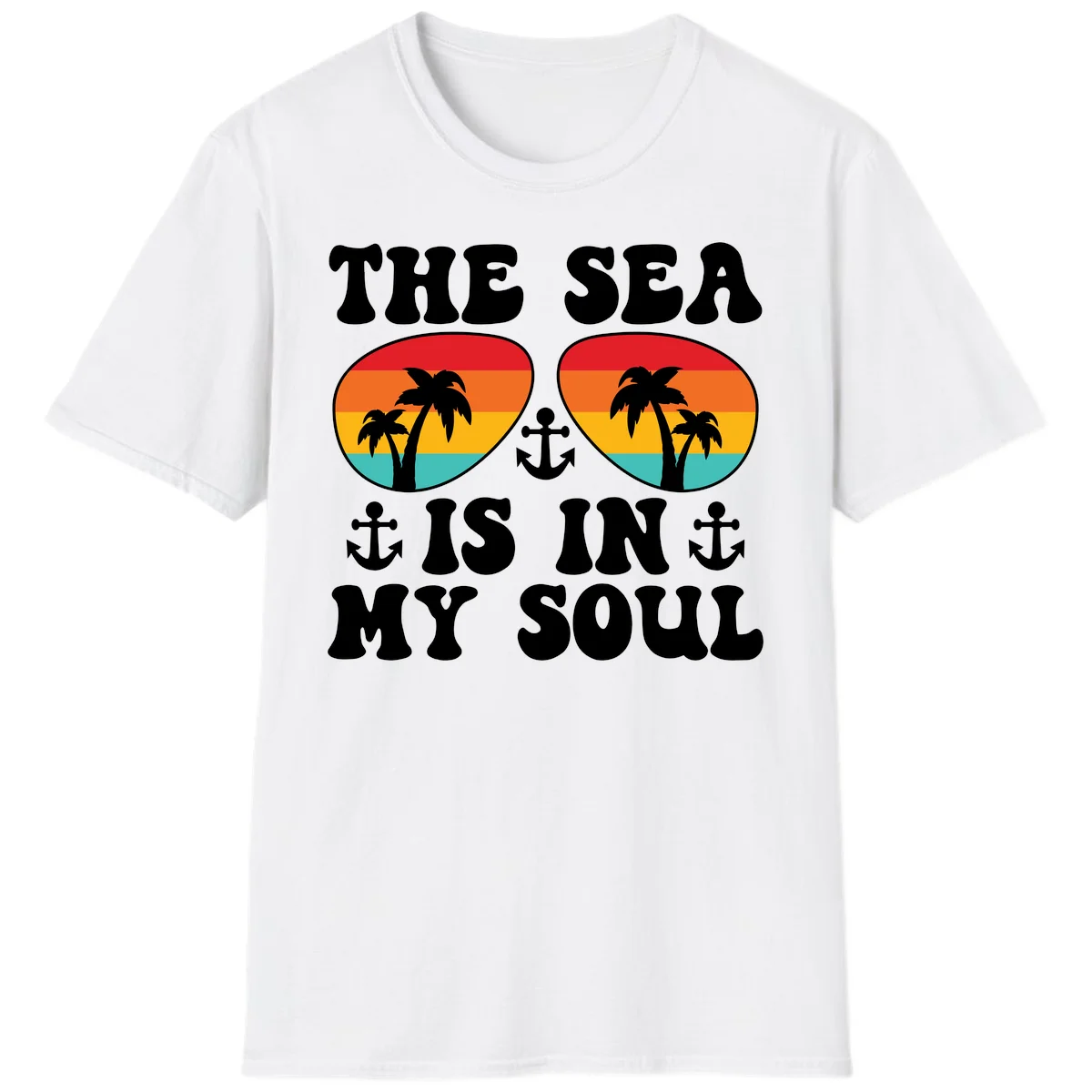 The Sea Is In My Soul T-Shirt in White