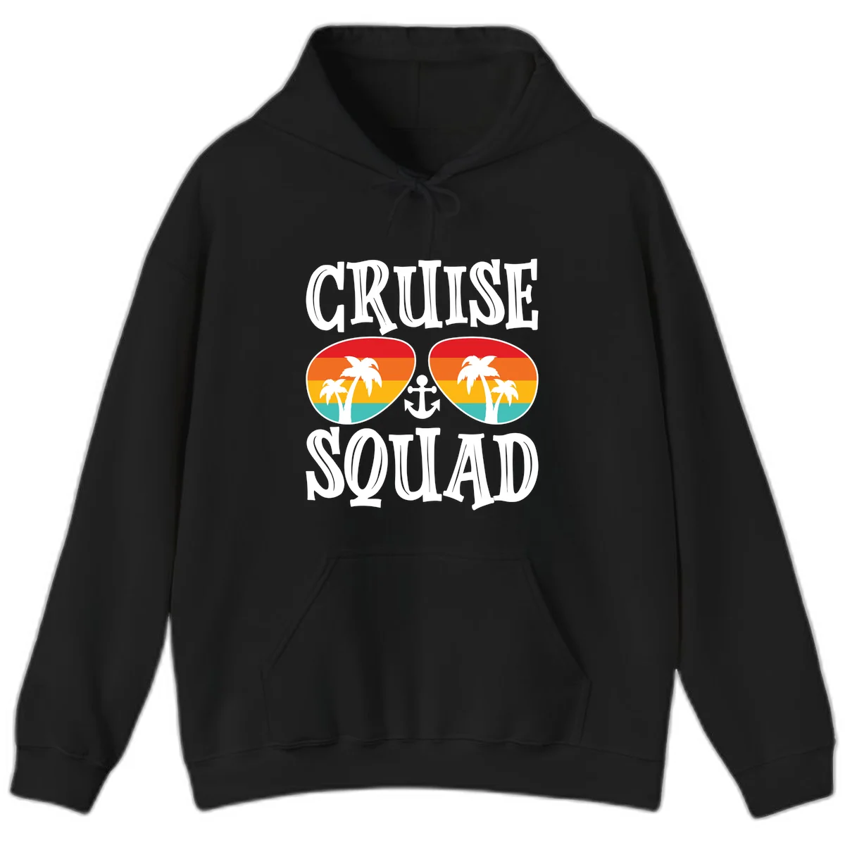 Cruise Squad Sunglasses Hoodie in Black