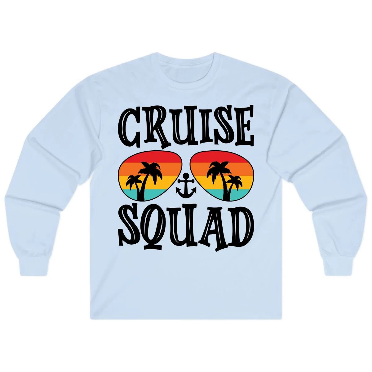 Cruise Squad Sunglasses Long Sleeve in Light Blue