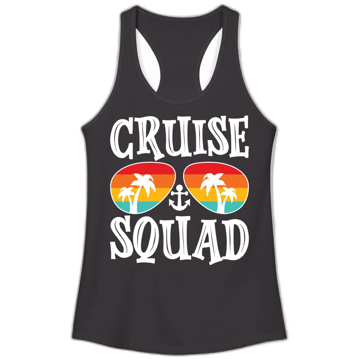 Cruise Squad Sunglasses Ladies Tank in Black