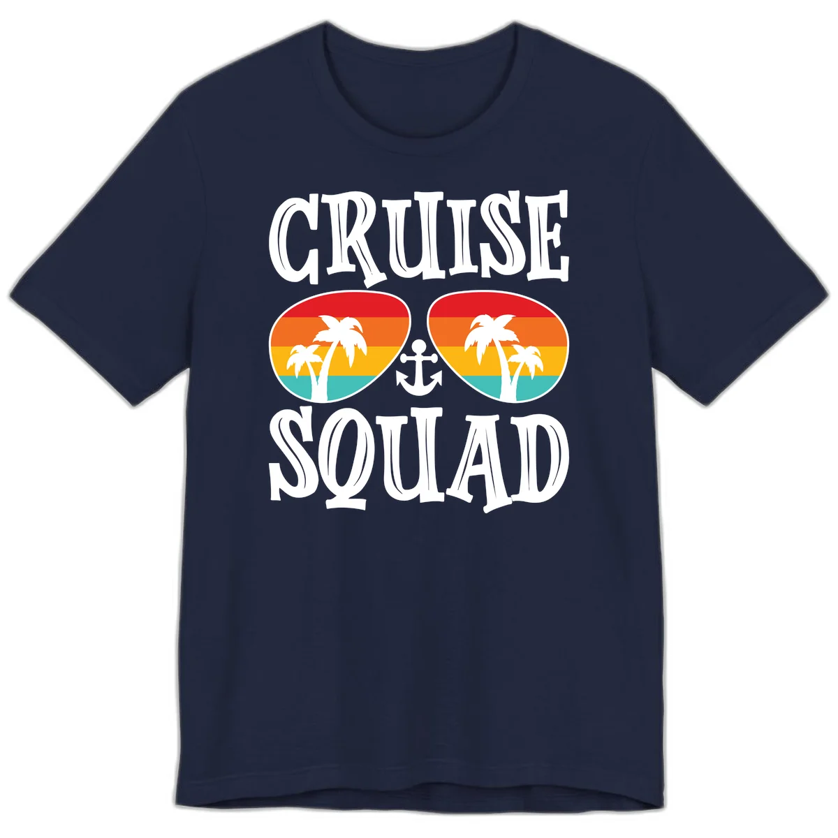 Cruise Squad Sunglasses Premium T-Shirt in Navy