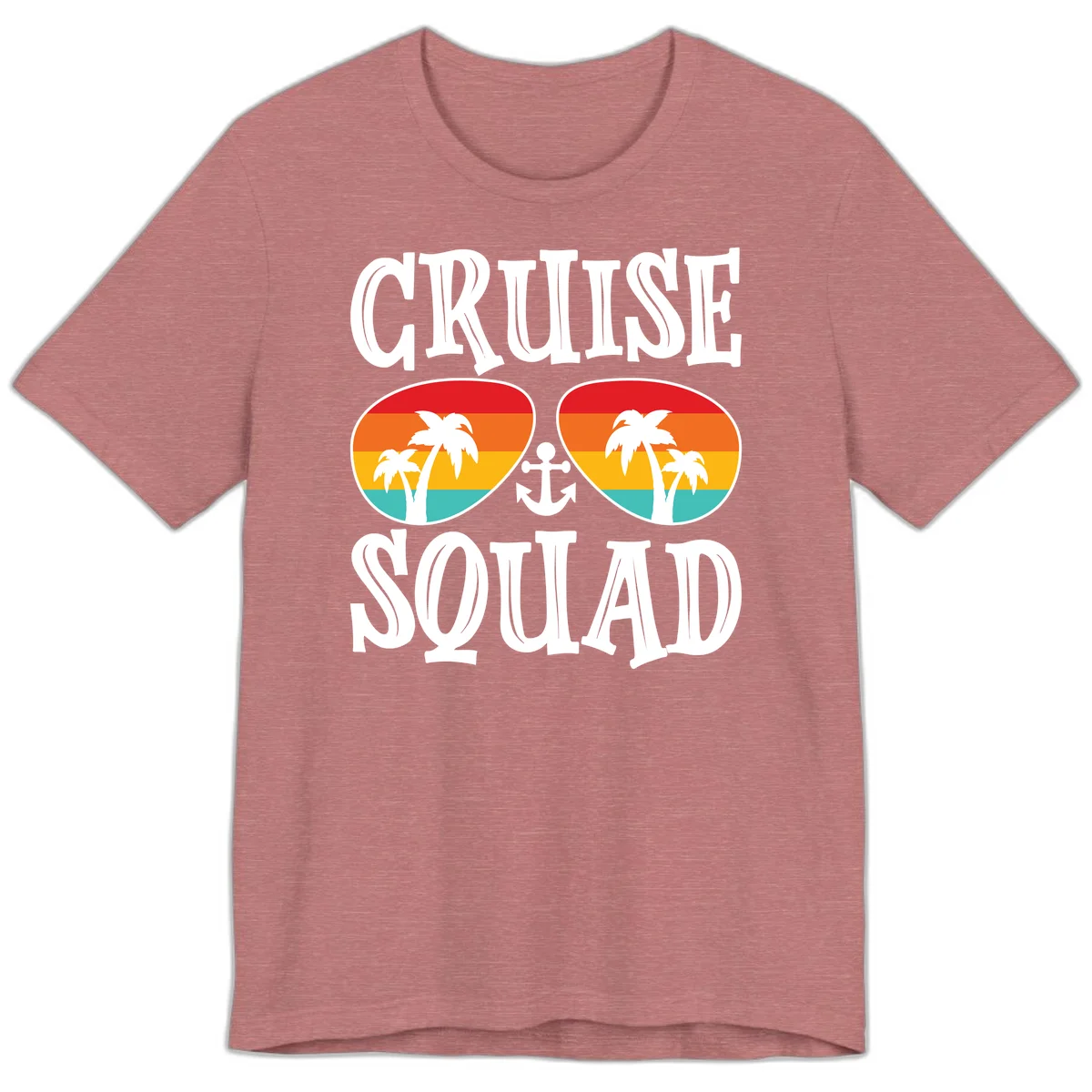 Cruise Squad Sunglasses Premium T-Shirt in Heather Mauve