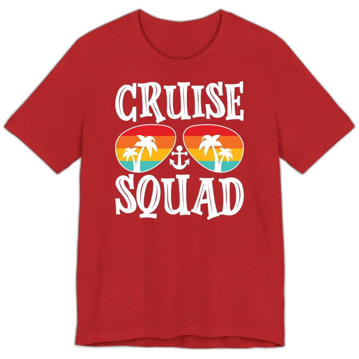 Cruise Squad Sunglasses Premium T-Shirt in Red