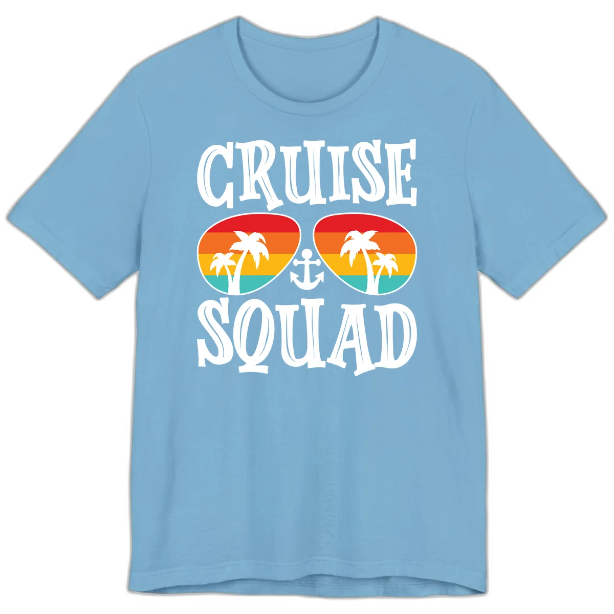 Cruise Squad Sunglasses Premium T-Shirt in Ocean Blue
