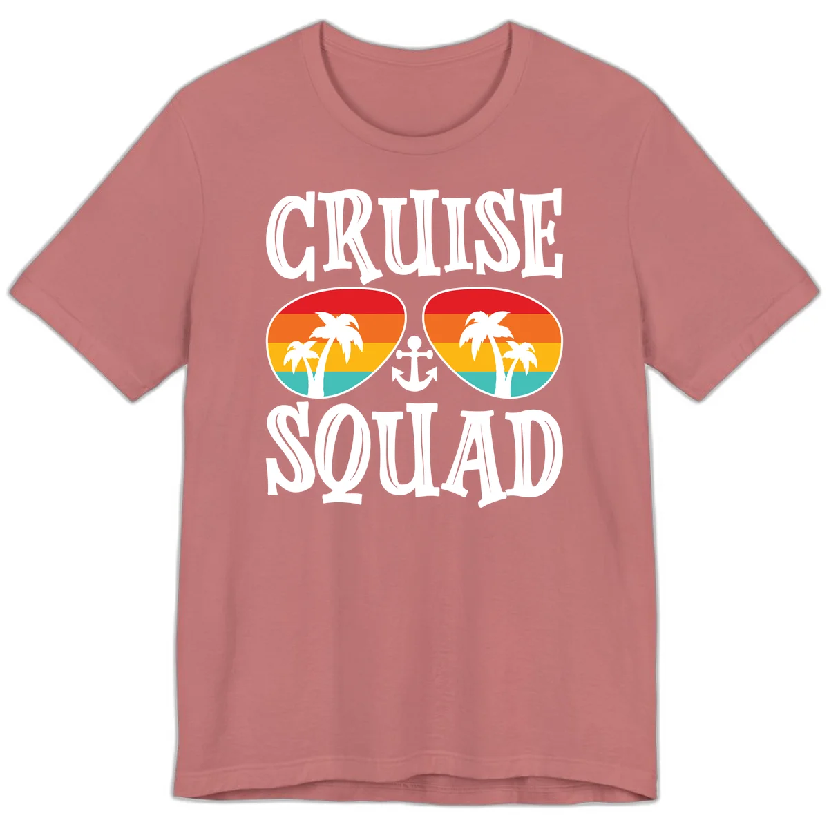 Cruise Squad Sunglasses Premium T-Shirt in Mauve