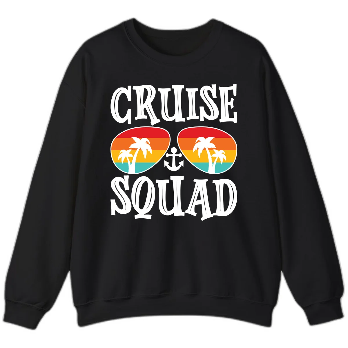 Cruise Squad Sunglasses Sweatshirt in Black