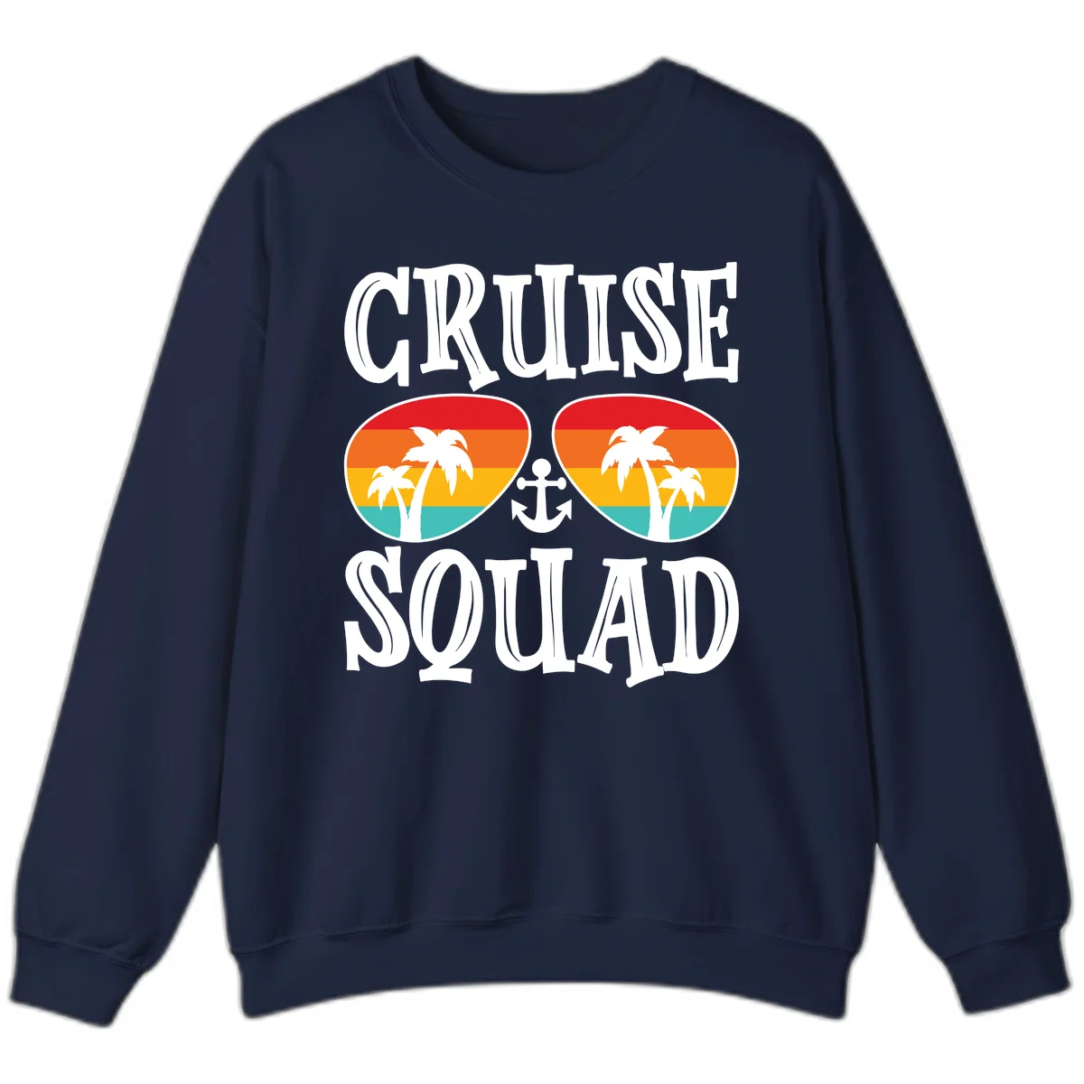 Cruise Squad Sunglasses Sweatshirt in Navy