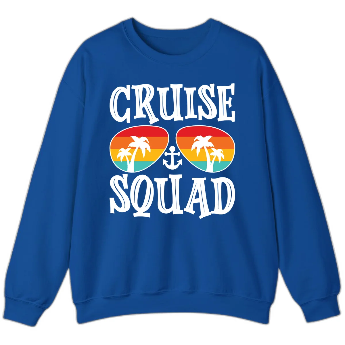Cruise Squad Sunglasses Sweatshirt in Royal