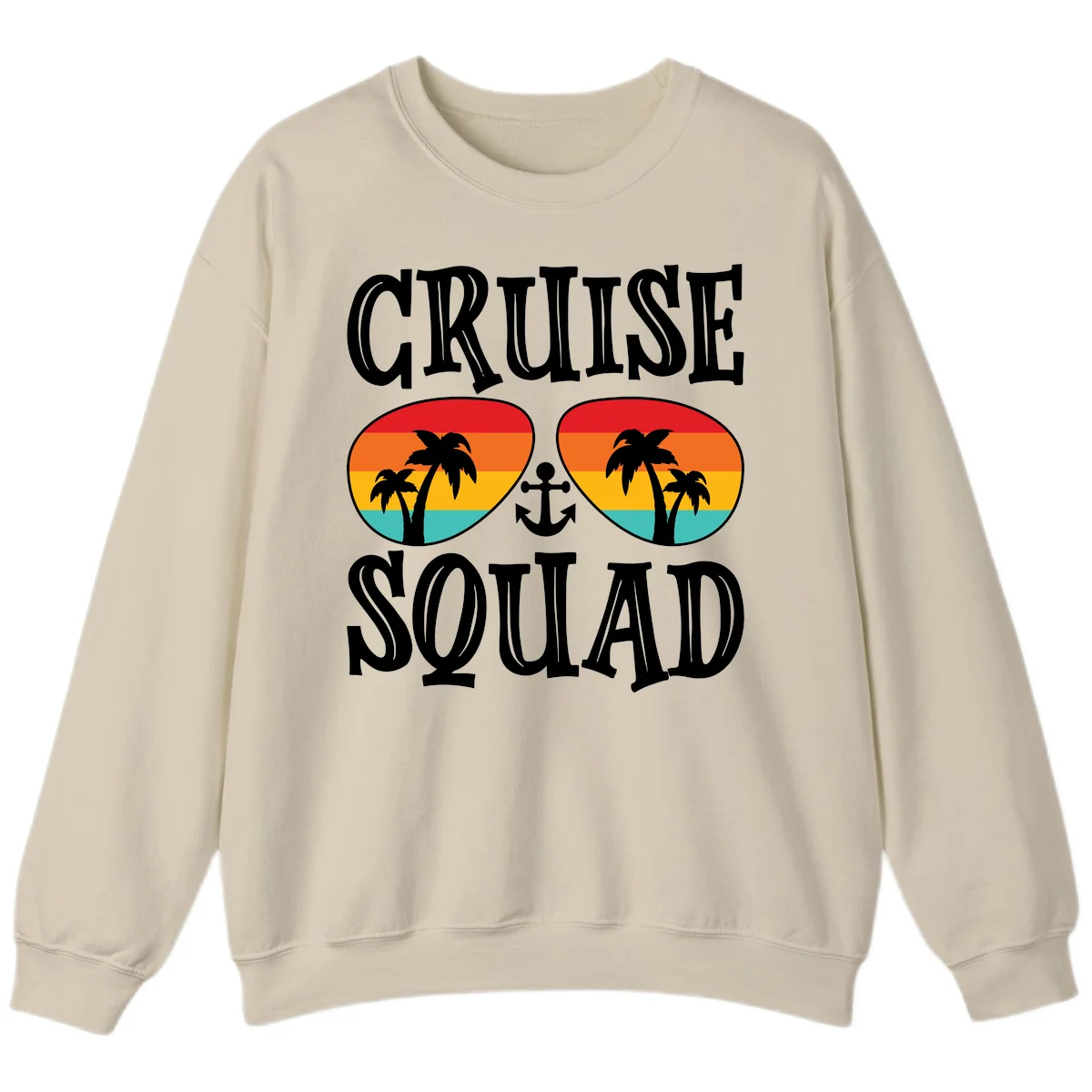 Cruise Squad Sunglasses Sweatshirt in Sand