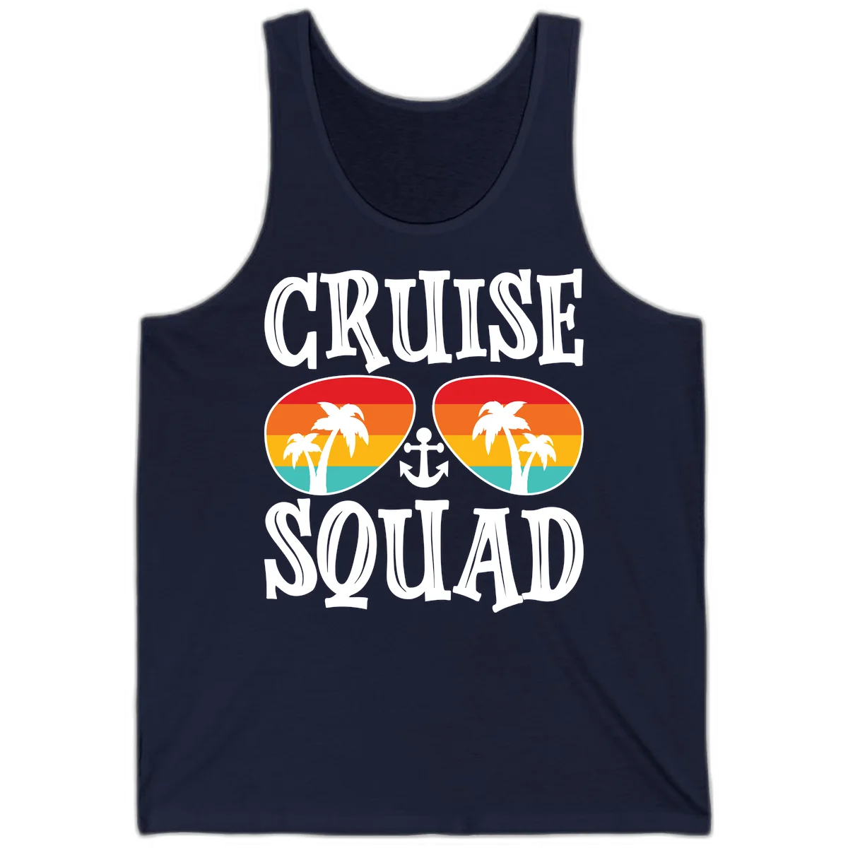 Cruise Squad Sunglasses Tank in Navy