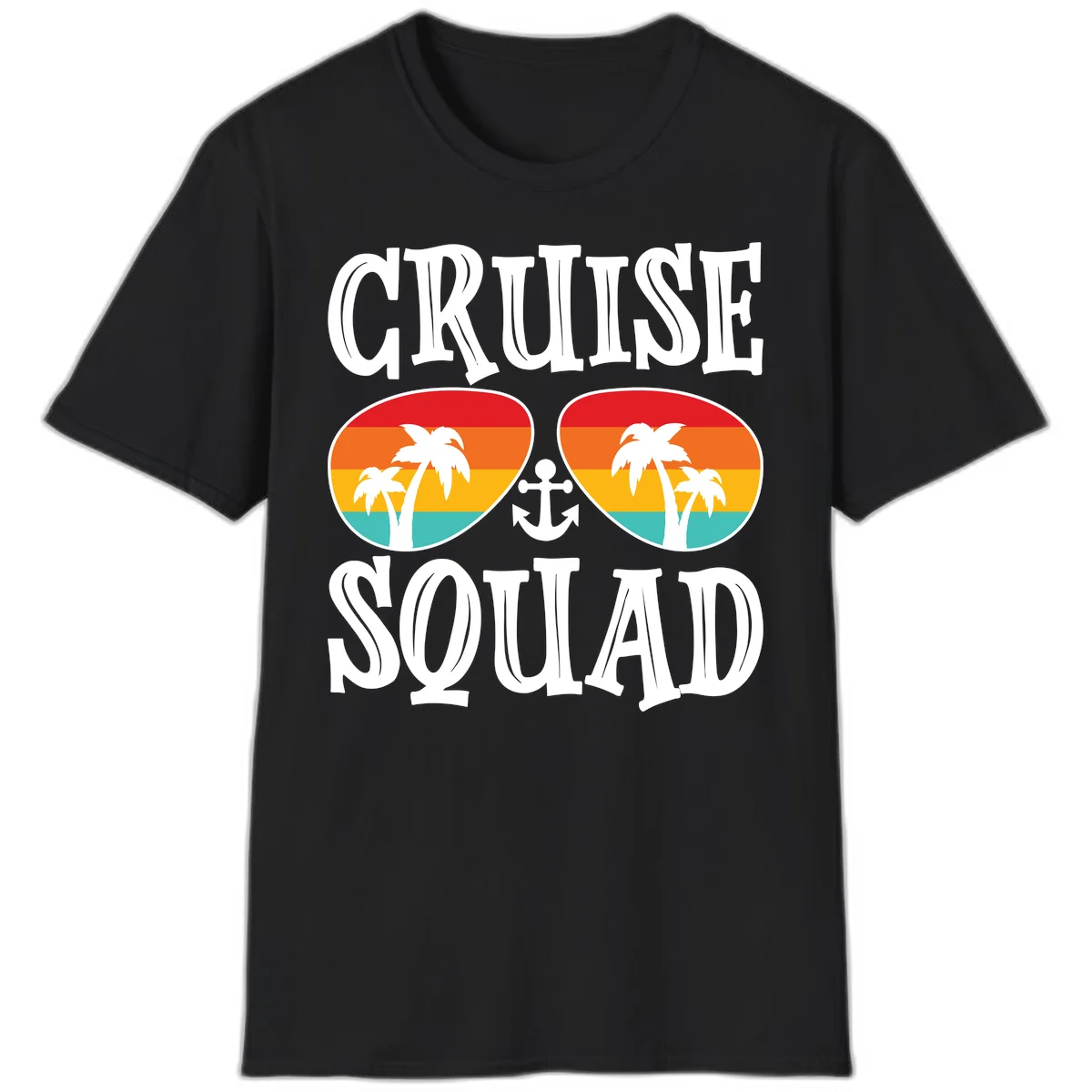 Cruise Squad Sunglasses T-Shirt in Black
