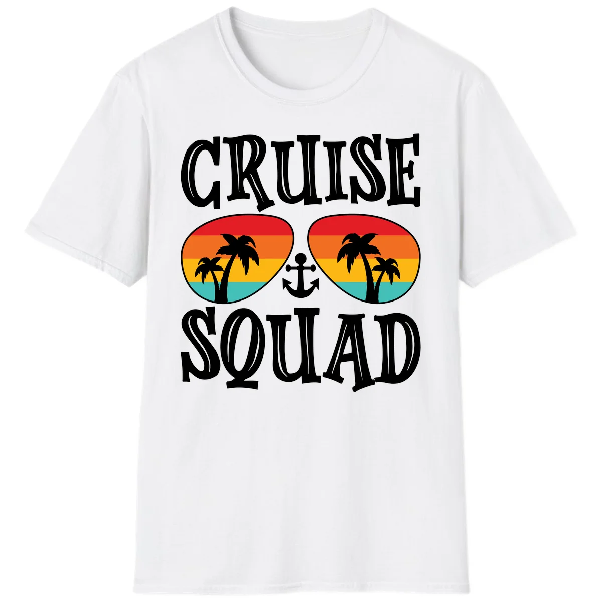 Cruise Squad Sunglasses T-Shirt in White