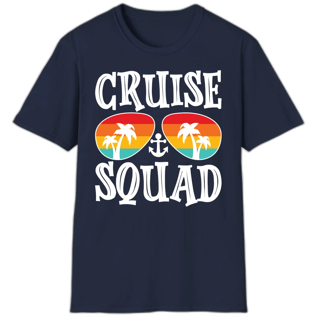 Cruise Squad Sunglasses T-Shirt in Navy
